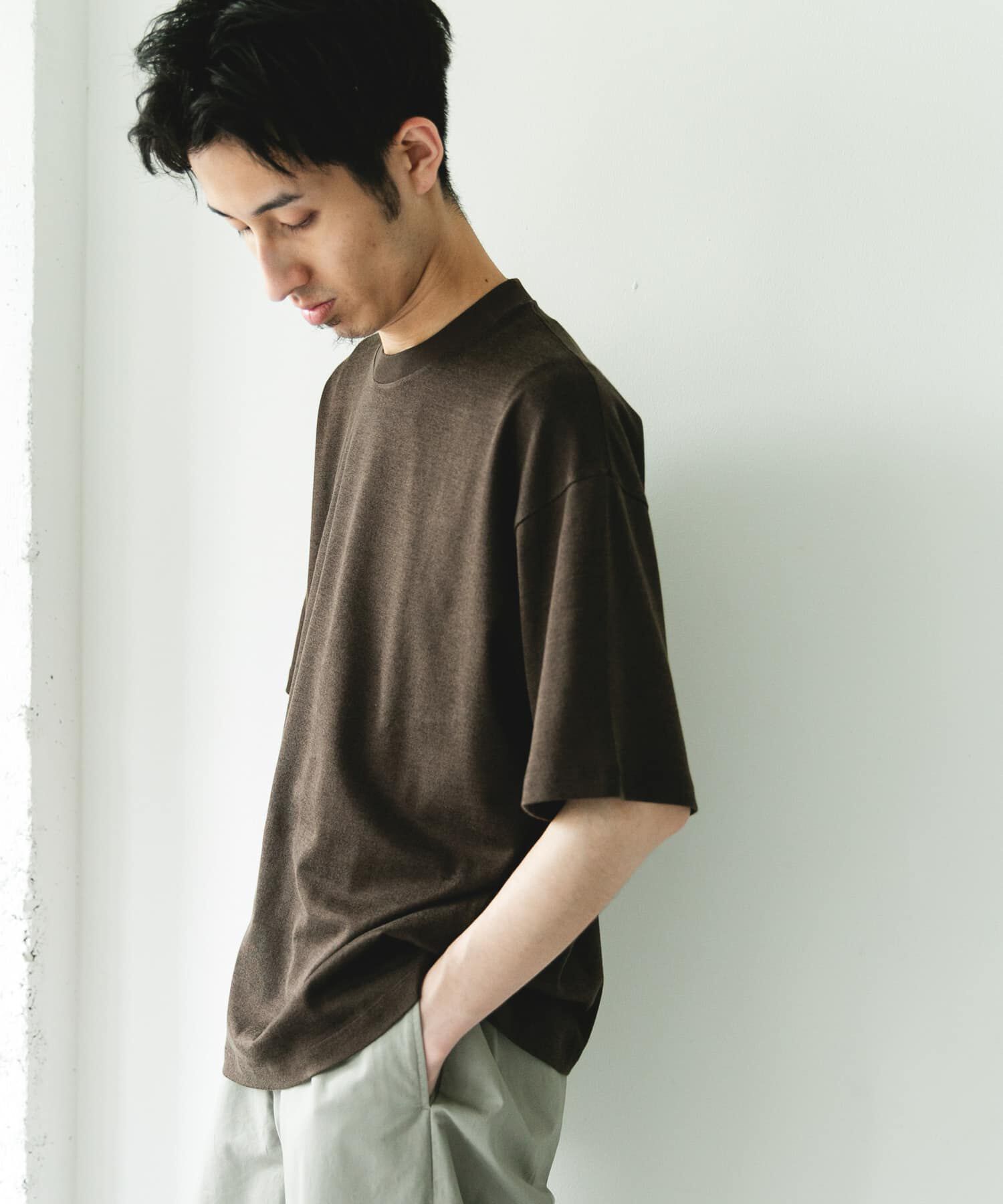 URBAN RESEARCH DOORS「コットンレーヨンクルーネック ショートスリーブ Tシャツ」|Tシャツ・カットソー|