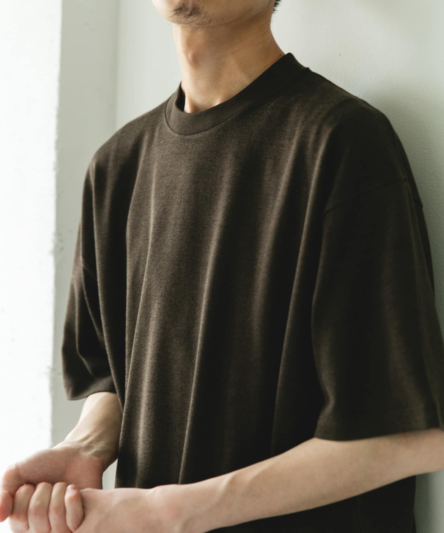 URBAN RESEARCH DOORS「コットンレーヨンクルーネック ショートスリーブ Tシャツ」|Tシャツ・カットソー|