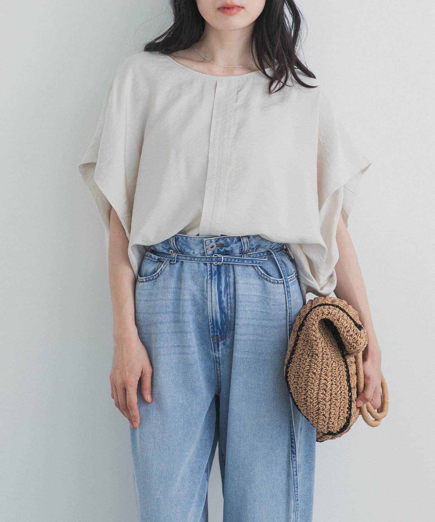 URBAN RESEARCH DOORS「センタータックコクーンブラウス」|シャツ・ブラウス|