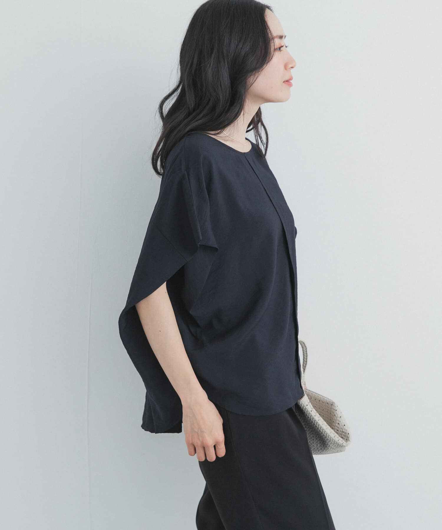 URBAN RESEARCH DOORS「センタータックコクーンブラウス」|シャツ・ブラウス|