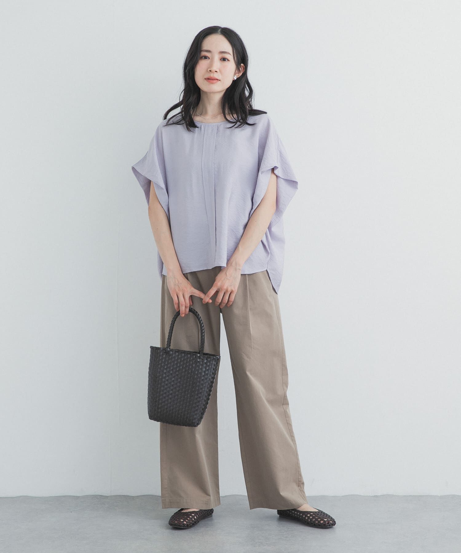 URBAN RESEARCH DOORS「センタータックコクーンブラウス」|シャツ・ブラウス|