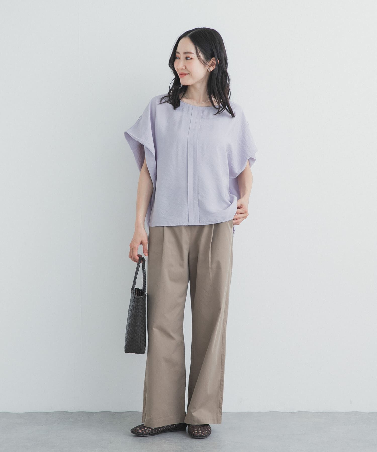URBAN RESEARCH DOORS「センタータックコクーンブラウス」|シャツ・ブラウス|