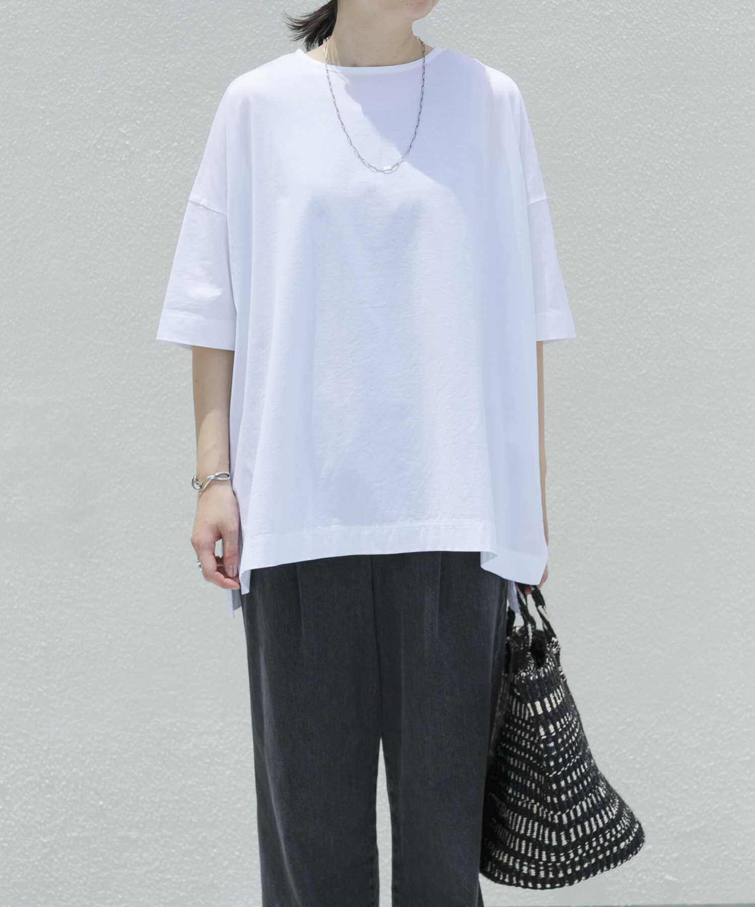 かぐれ「オーバークルーネックカットソー」|Tシャツ・カットソー|