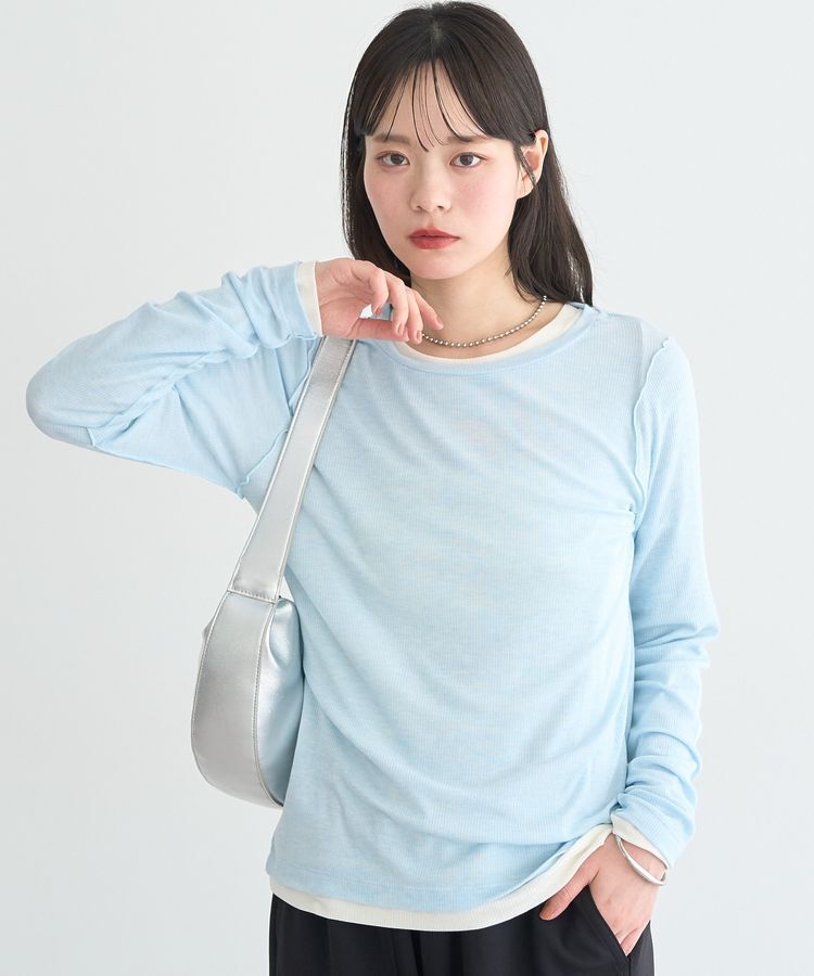 earth music&ecology「微シアーメロープルオーバー」|Tシャツ・カットソー|