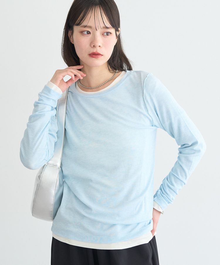 earth music&ecology「微シアーメロープルオーバー」|Tシャツ・カットソー|