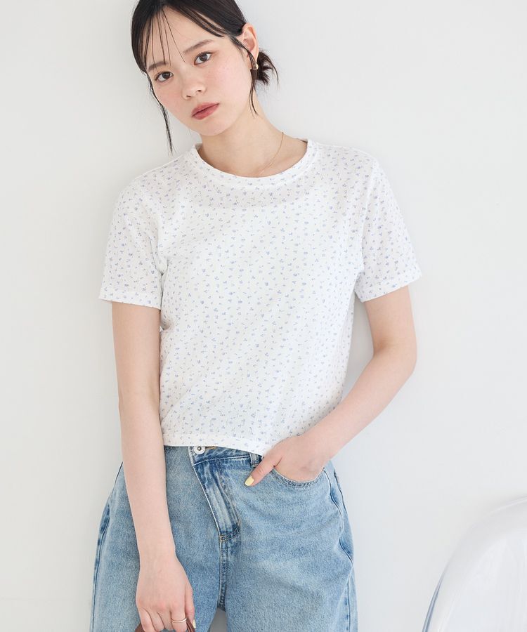 earth music&ecology「アイレットミニ裏毛Tシャツ」|Tシャツ・カットソー|Off White