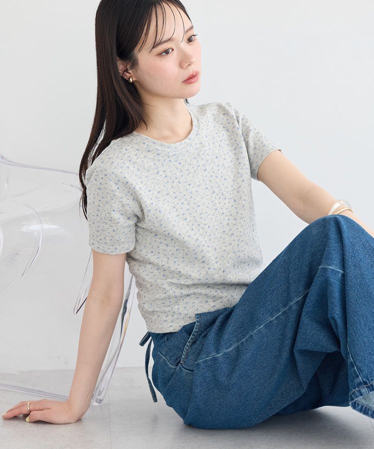 earth music&ecology「アイレットミニ裏毛Tシャツ」|Tシャツ・カットソー|