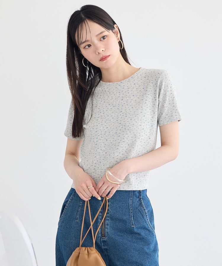 earth music&ecology「アイレットミニ裏毛Tシャツ」|Tシャツ・カットソー|