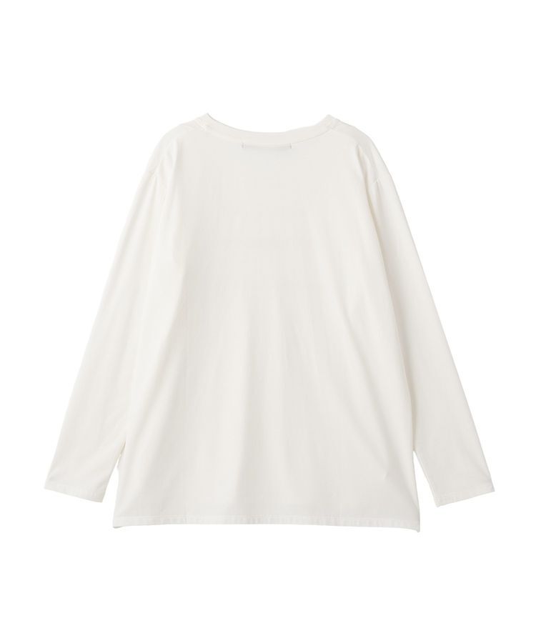 YECCA VECCA「ラウンドヘム長袖ロゴTee」|Tシャツ・カットソー|