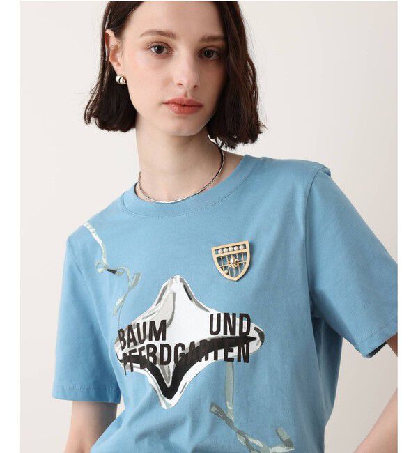allureville「【BAUM UND PFERDGARTEN(バウムアンドヘルガーデン)】BALLON T-SHIRTS」|Tシャツ・カットソー|ライトブルー