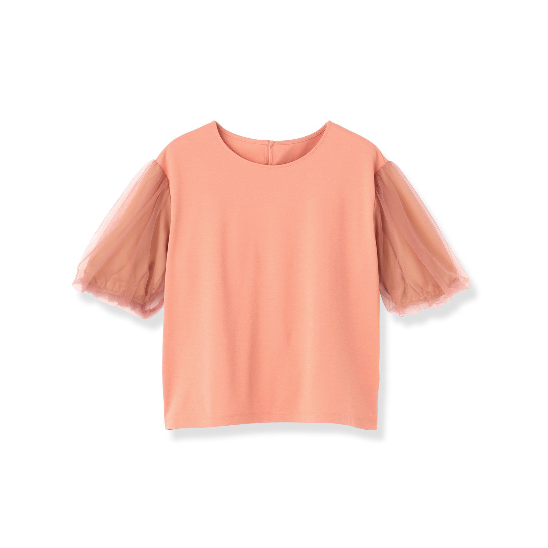 Reflect「【UVカット／接触冷感／吸水速乾】チュールスリーブプルオーバー」|Tシャツ・カットソー|
