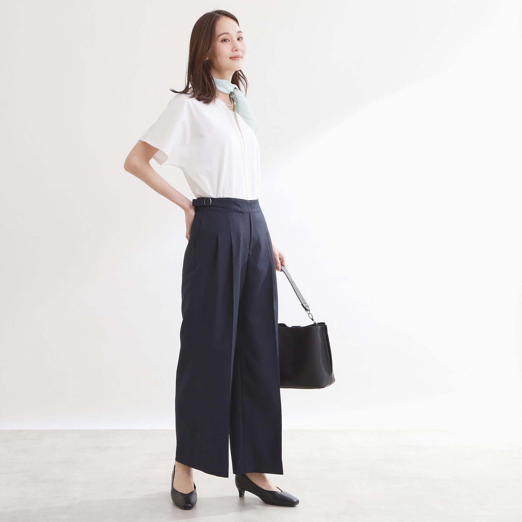Reflect「グルカ風ベルトデザインワイドパンツ」|その他|