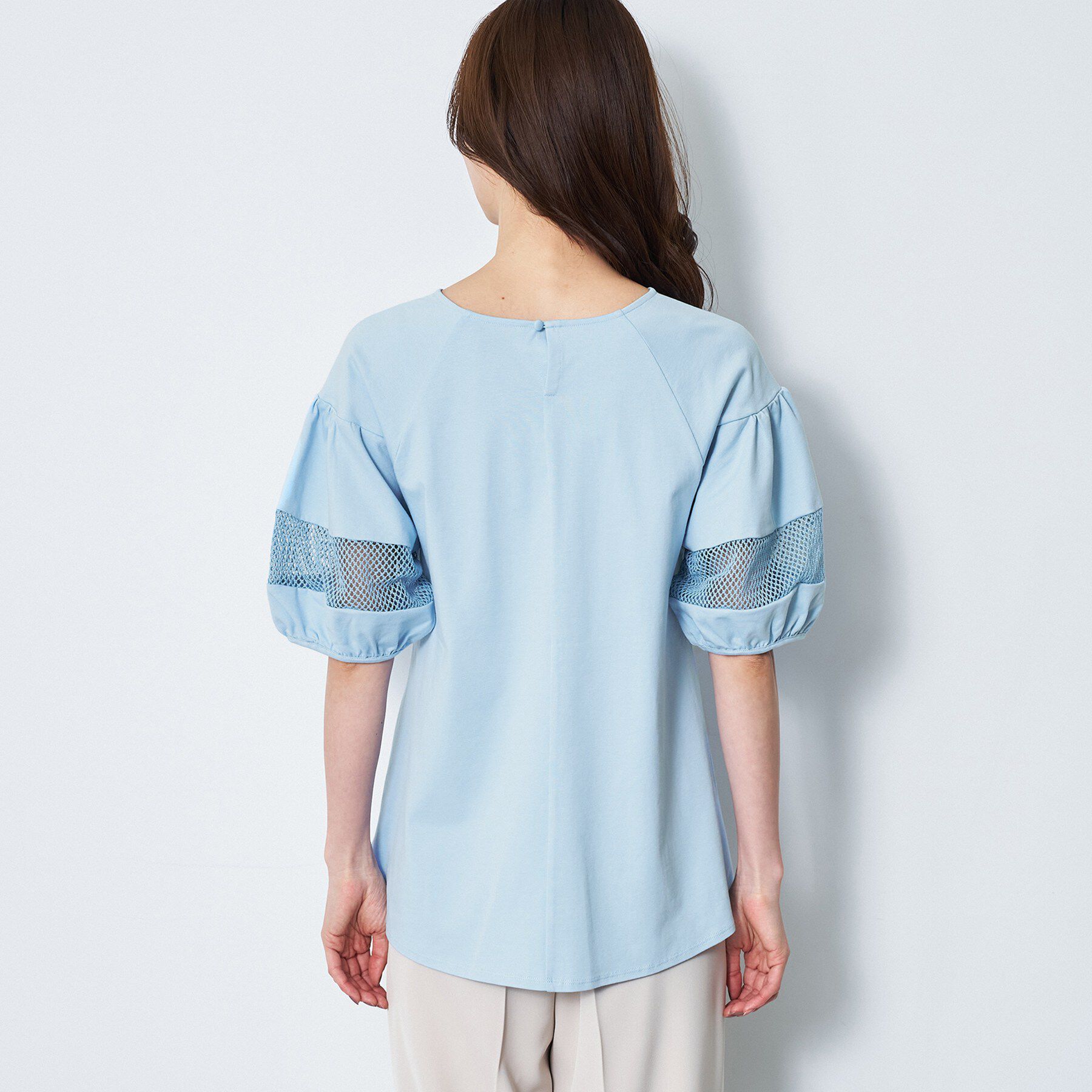 Reflect「メッシュ切り替えスリーブトップス」|Tシャツ・カットソー|