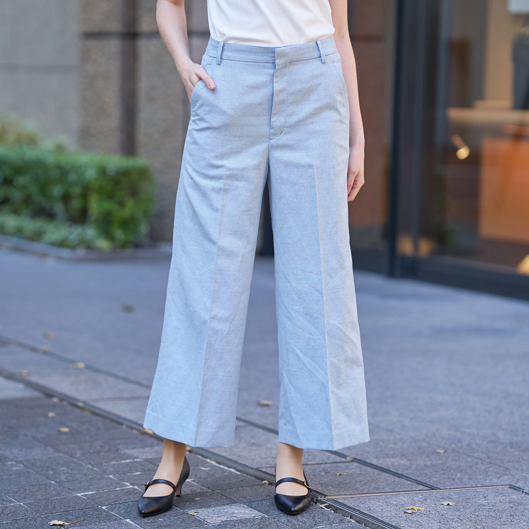 DRESSTERIOR「【セットアップ可/ウォッシャブル】リネンブレンドワイドパンツ」|その他|