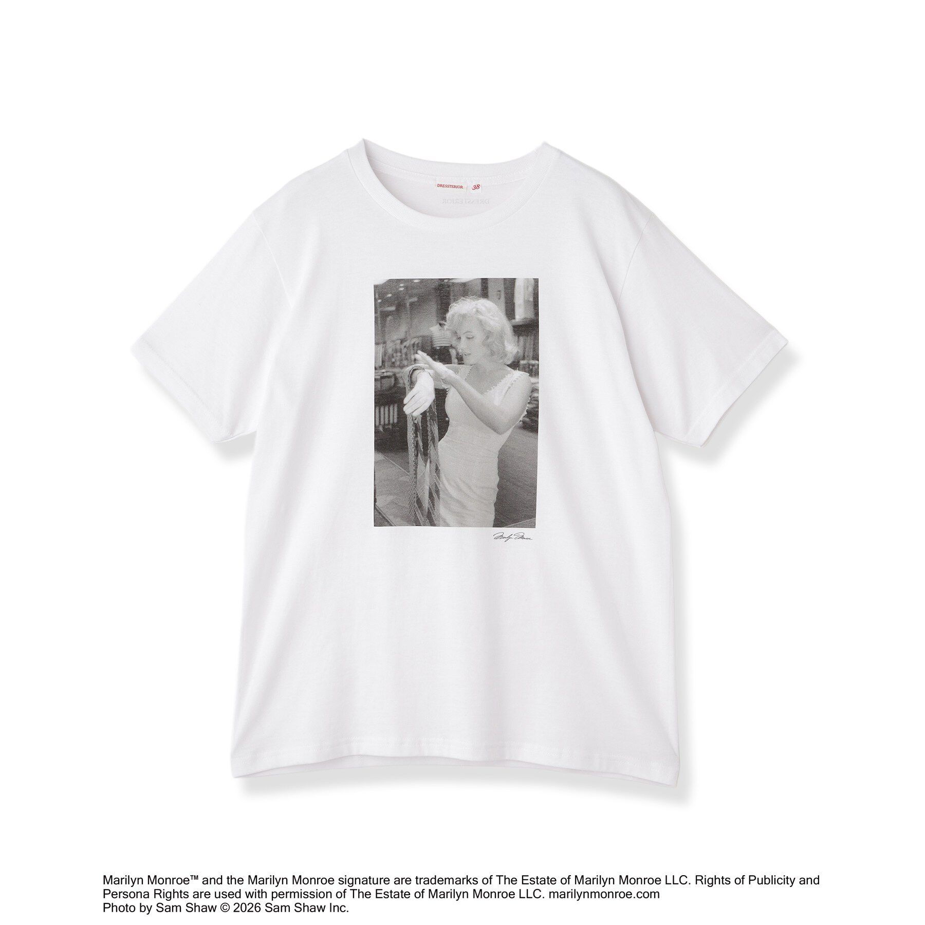 DRESSTERIOR「【別注】マリリンモンロー/モノトーンプリントTシャツ」|Tシャツ・カットソー|