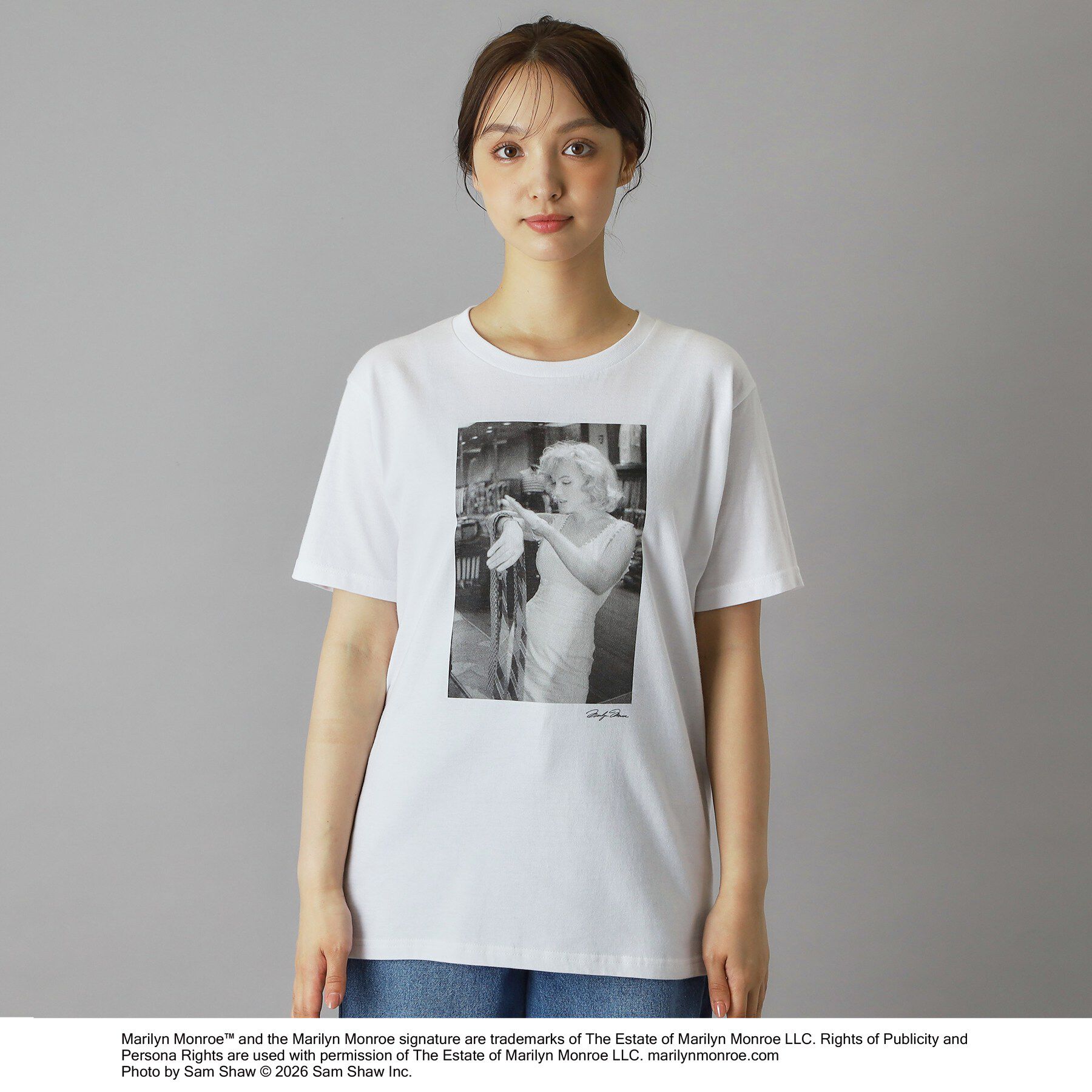 DRESSTERIOR「【別注】マリリンモンロー/モノトーンプリントTシャツ」|Tシャツ・カットソー|