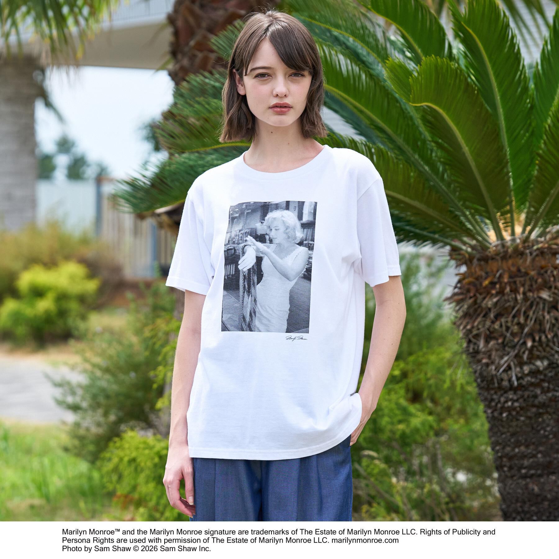 DRESSTERIOR「【別注】マリリンモンロー/モノトーンプリントTシャツ」|Tシャツ・カットソー|