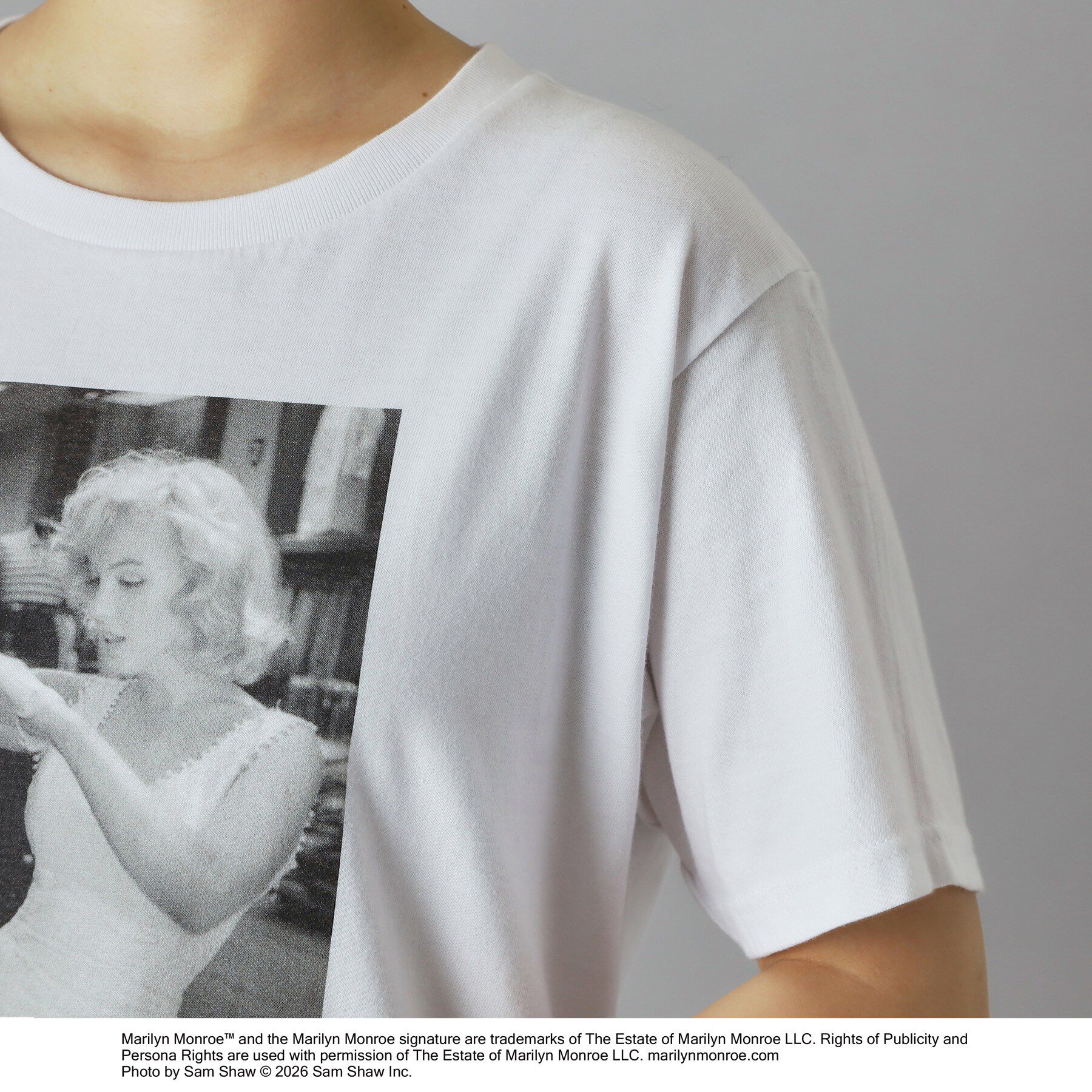 DRESSTERIOR「【別注】マリリンモンロー/モノトーンプリントTシャツ」|Tシャツ・カットソー|
