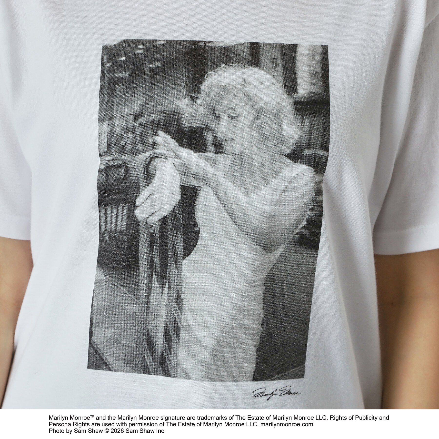 DRESSTERIOR「【別注】マリリンモンロー/モノトーンプリントTシャツ」|Tシャツ・カットソー|