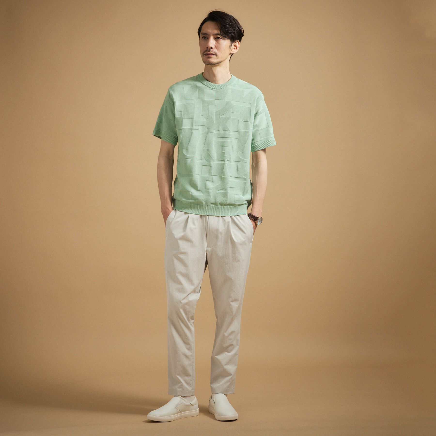 TAKEO KIKUCHI「【徳島ニット】ニットＴシャツ」|ニット・セーター|
