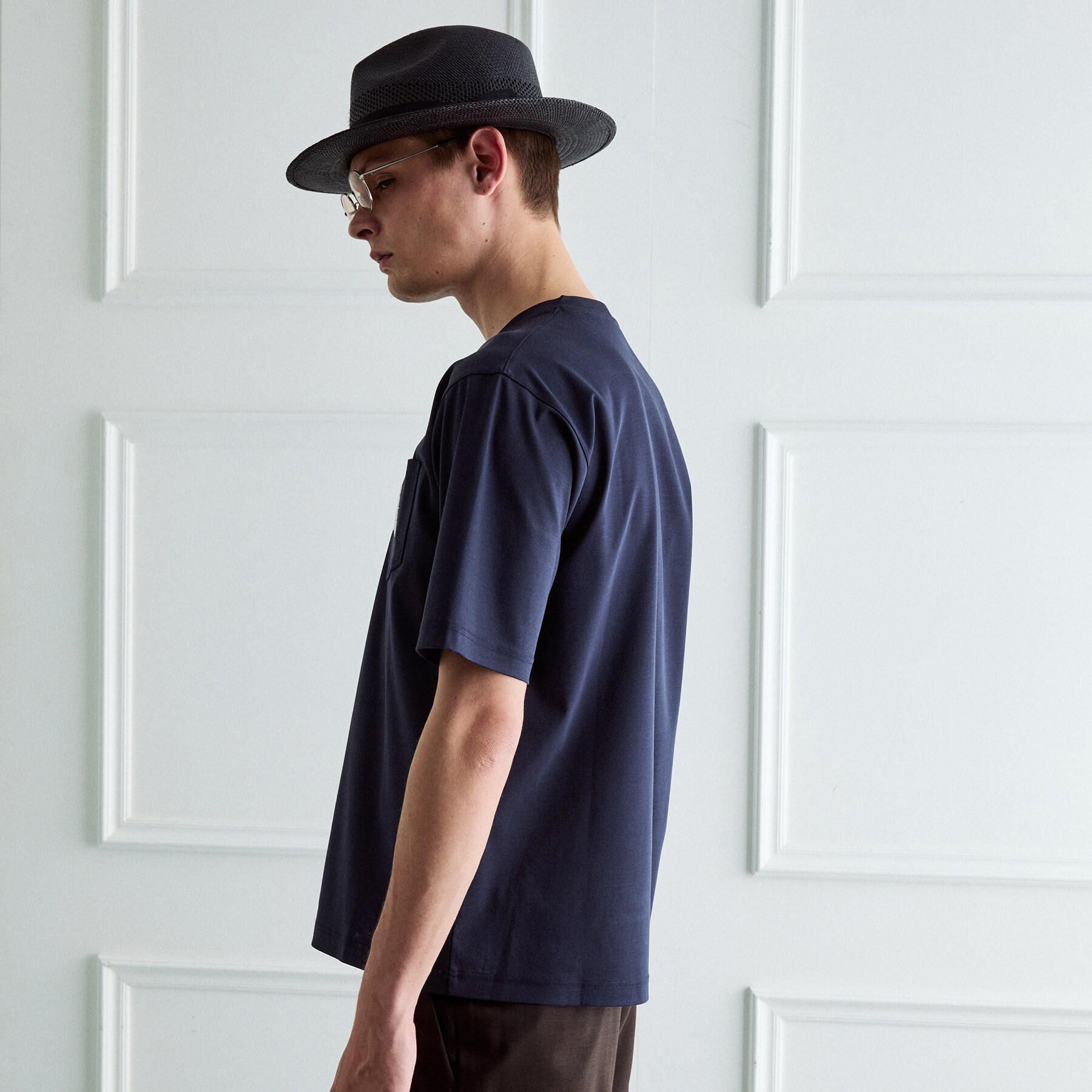 TAKEO KIKUCHI「【BOWLER HAT LABEL】アイスクリアコットンボーラーハットウォーカー 半袖ポケT」|Tシャツ・カットソー|
