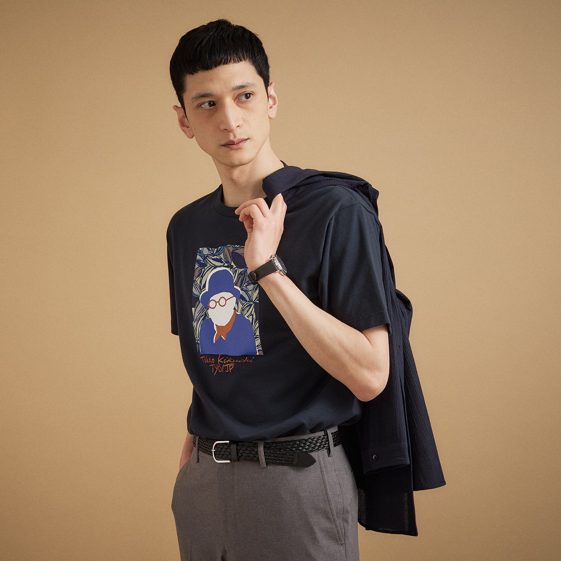 TAKEO KIKUCHI「ポートレートアートＴシャツ」|Tシャツ・カットソー|