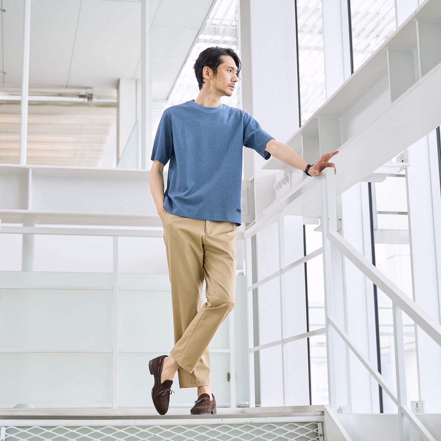 TAKEO KIKUCHI「【抗菌防臭】ステイフレッシュ Tシャツ」|Tシャツ・カットソー|