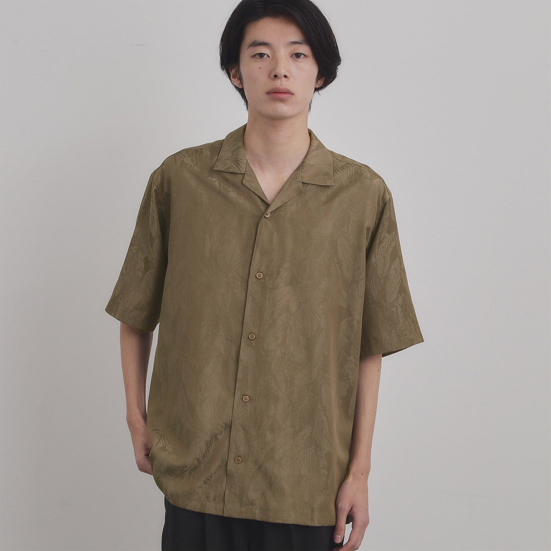 tk.TAKEO KIKUCHI「ジャカードボタニカルシャツ」|シャツ・ブラウス|