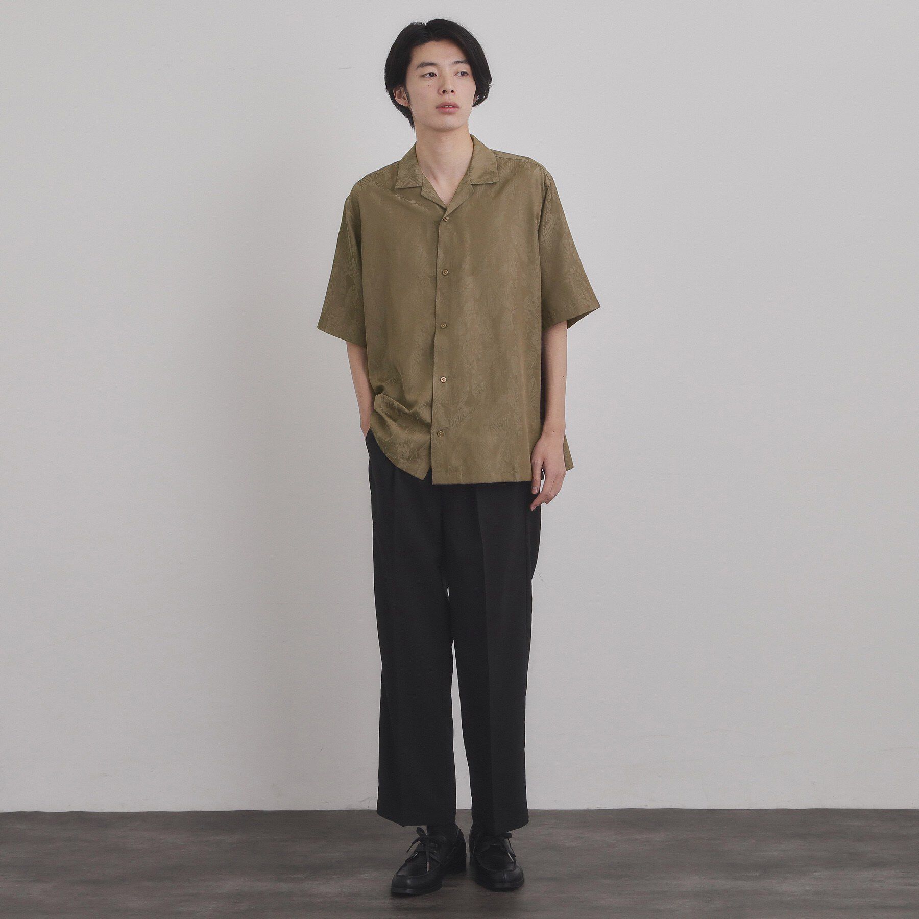 tk.TAKEO KIKUCHI「ジャカードボタニカルシャツ」|シャツ・ブラウス|