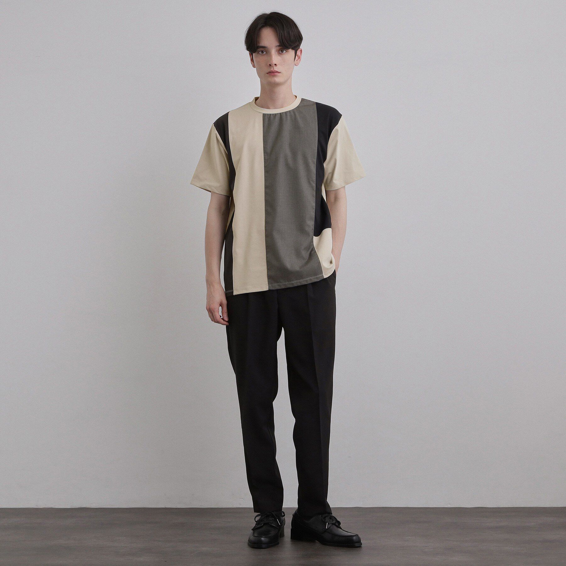 tk.TAKEO KIKUCHI「異素材切替Tシャツ」|Tシャツ・カットソー|