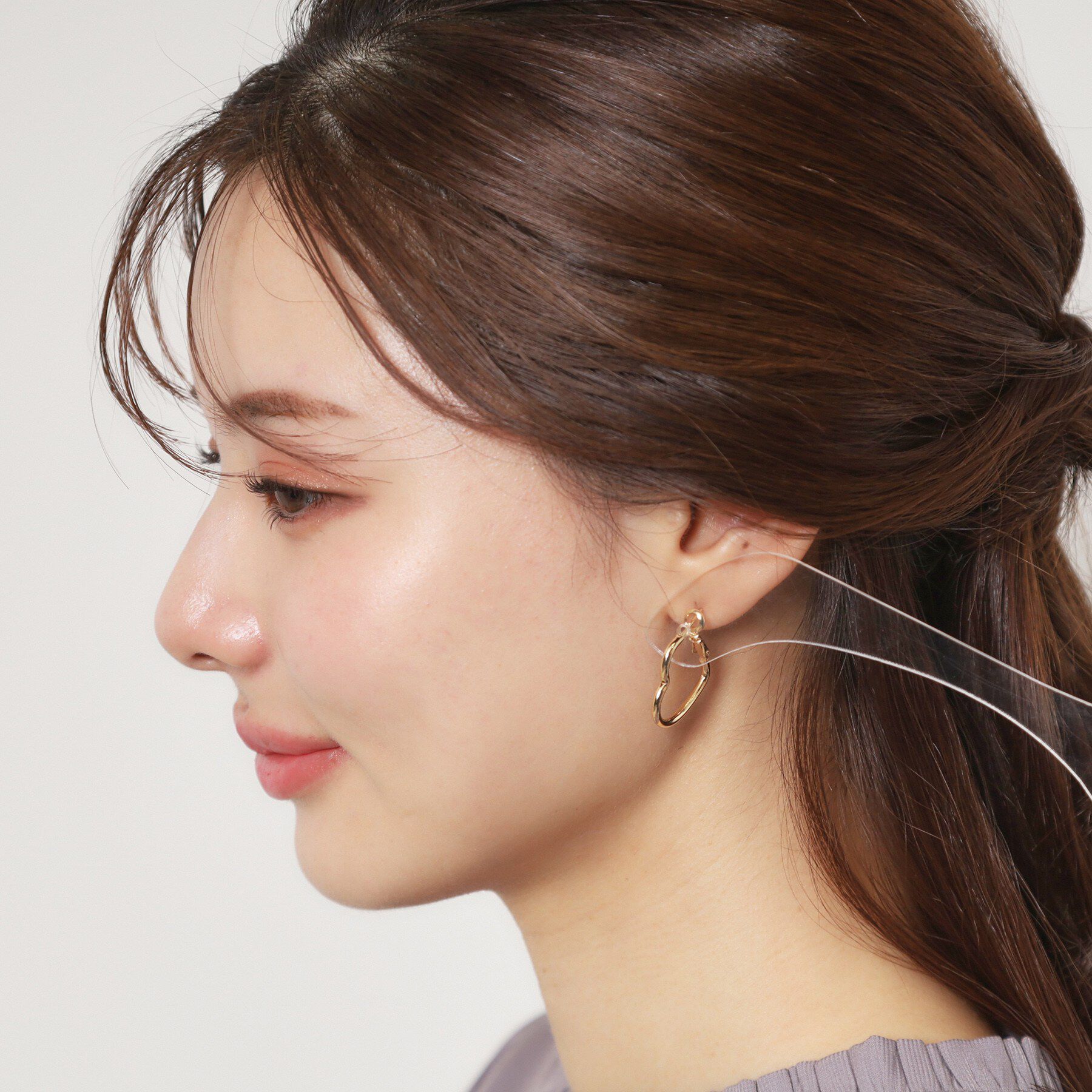 Couture broach「ハートフープピアス」|ピアス|