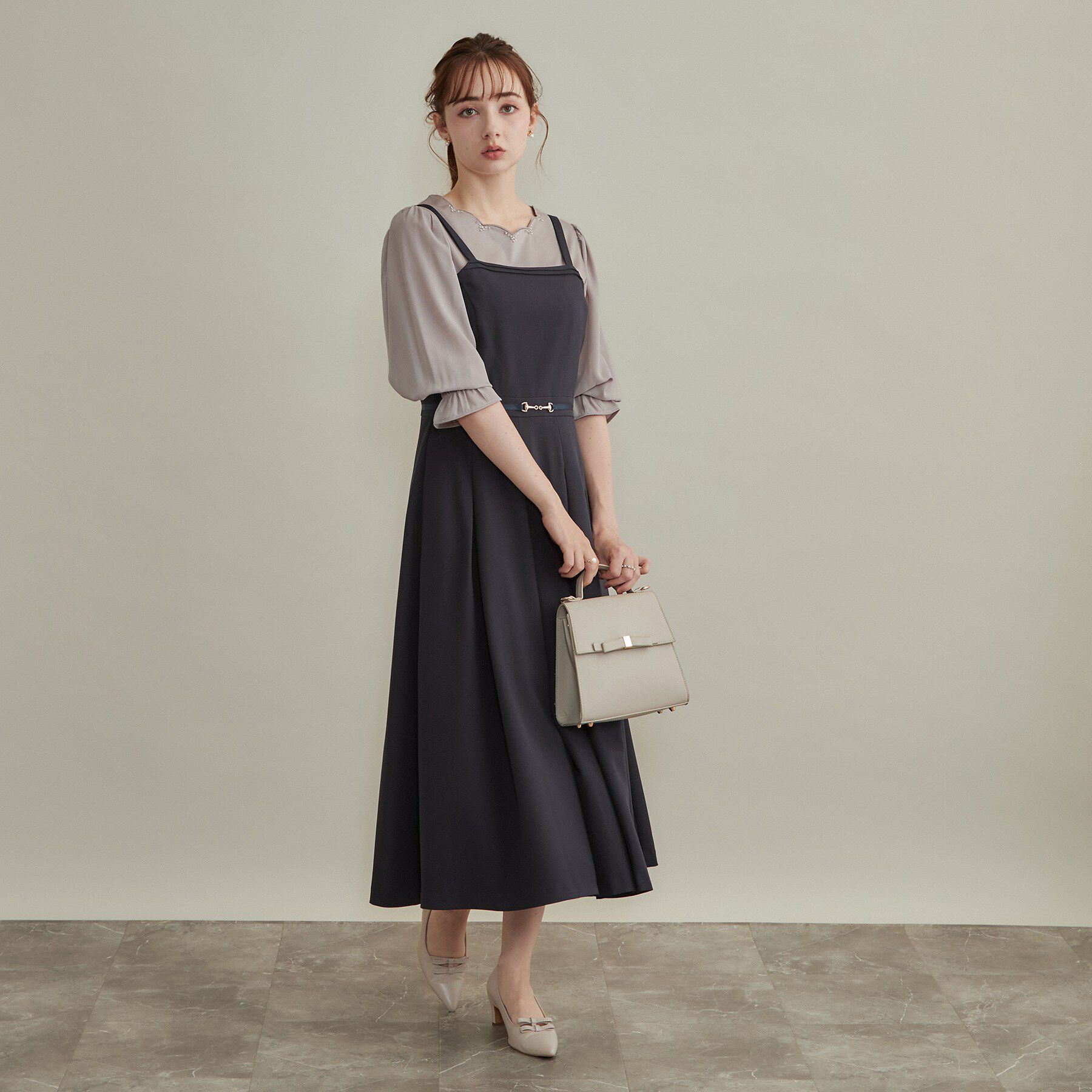 Couture broach「【顔まわり華やぐ・接触冷感・UVカット】スカラ刺繍トップス」|Tシャツ・カットソー|