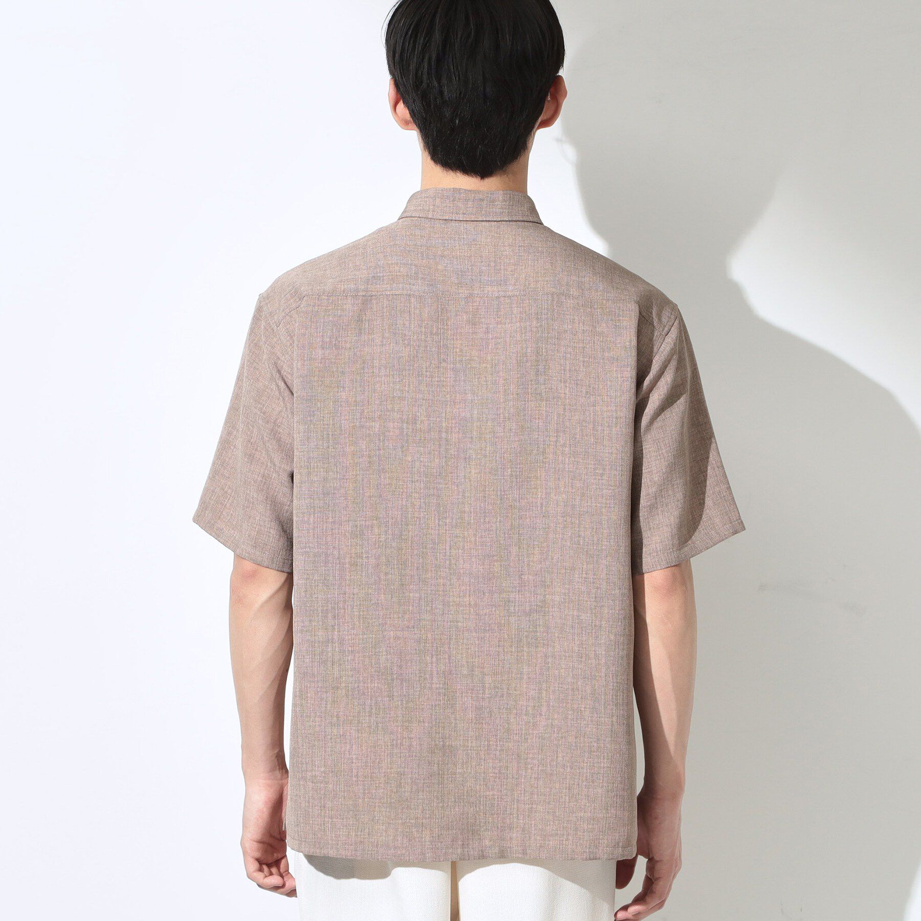 THE SHOP TK「【LINO FINE】 リネンライク半袖シャツ UVカット／イージーケア／吸水速乾／洗濯機OK／セッ」|シャツ・ブラウス|