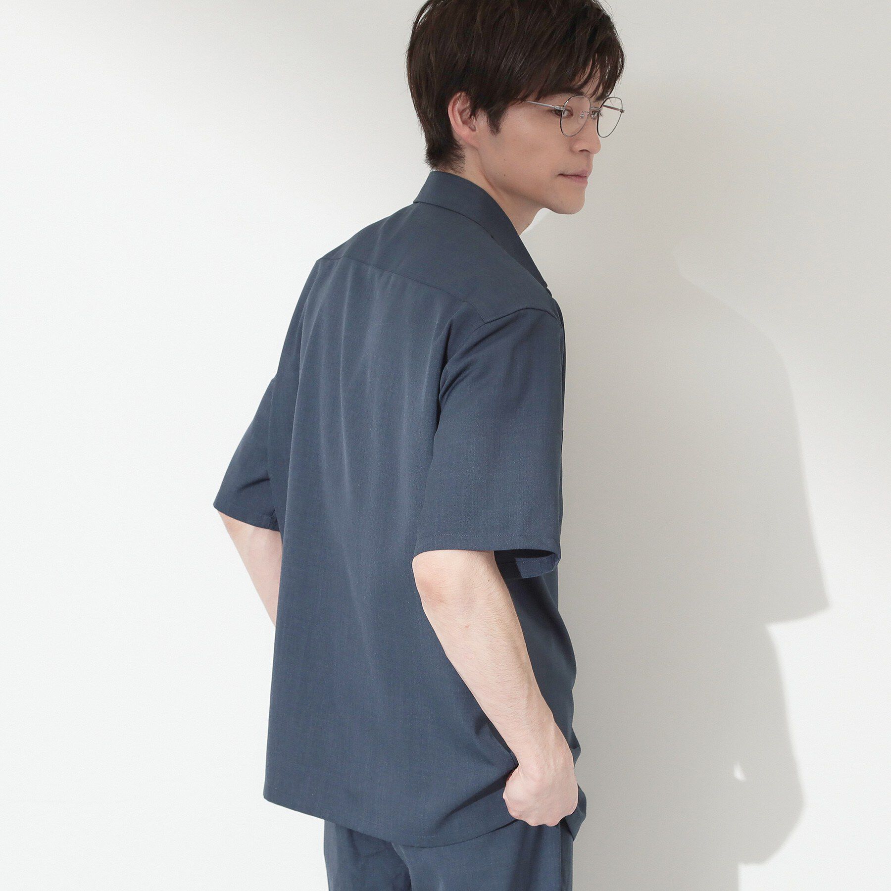 THE SHOP TK「LITE TEX ダブルフラップ半袖シャツ 接触冷感/吸水速乾/UVカット/アンチピリング/イージー」|シャツ・ブラウス|