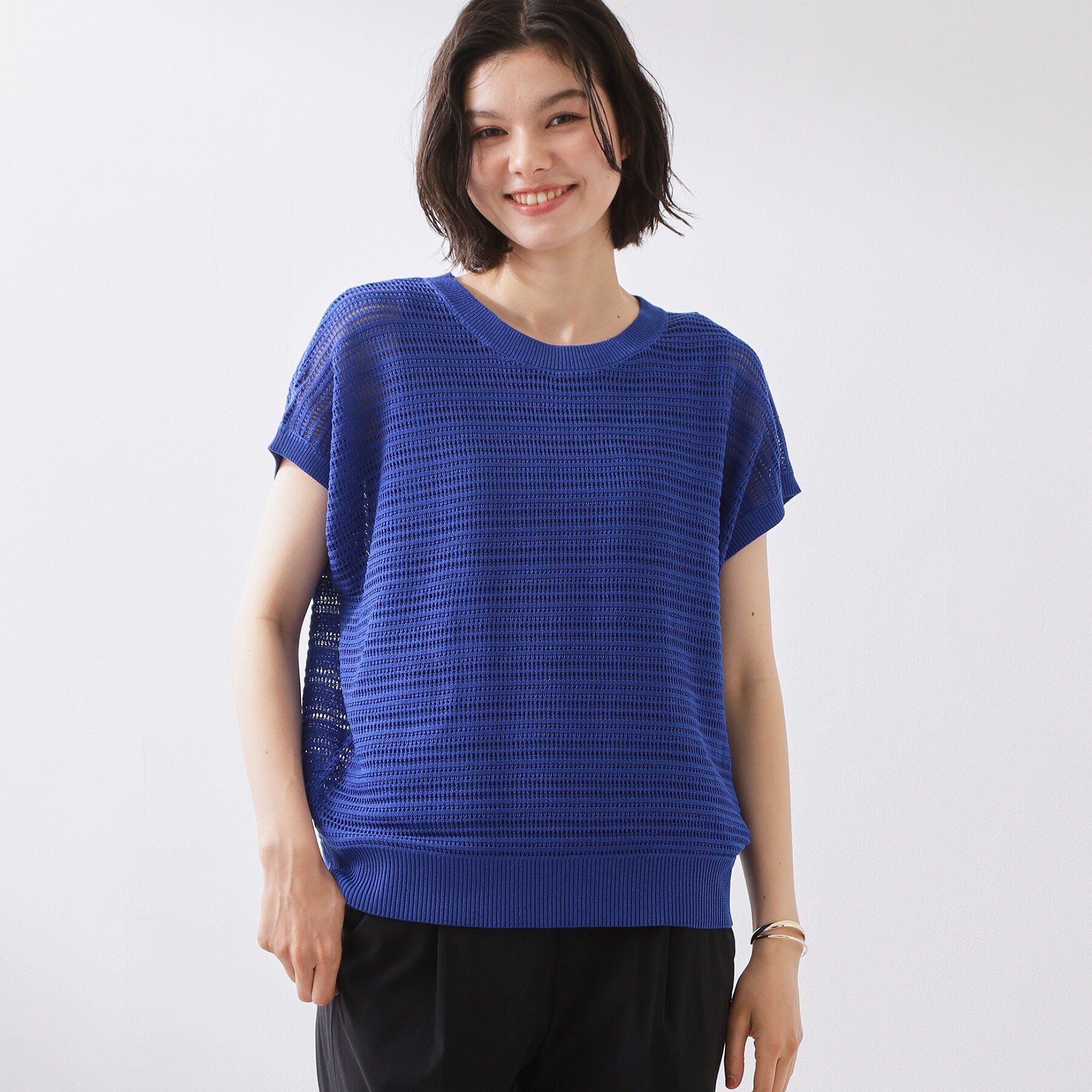THE SHOP TK「【2点セット】メッシュニット+タンクトップ」|その他|