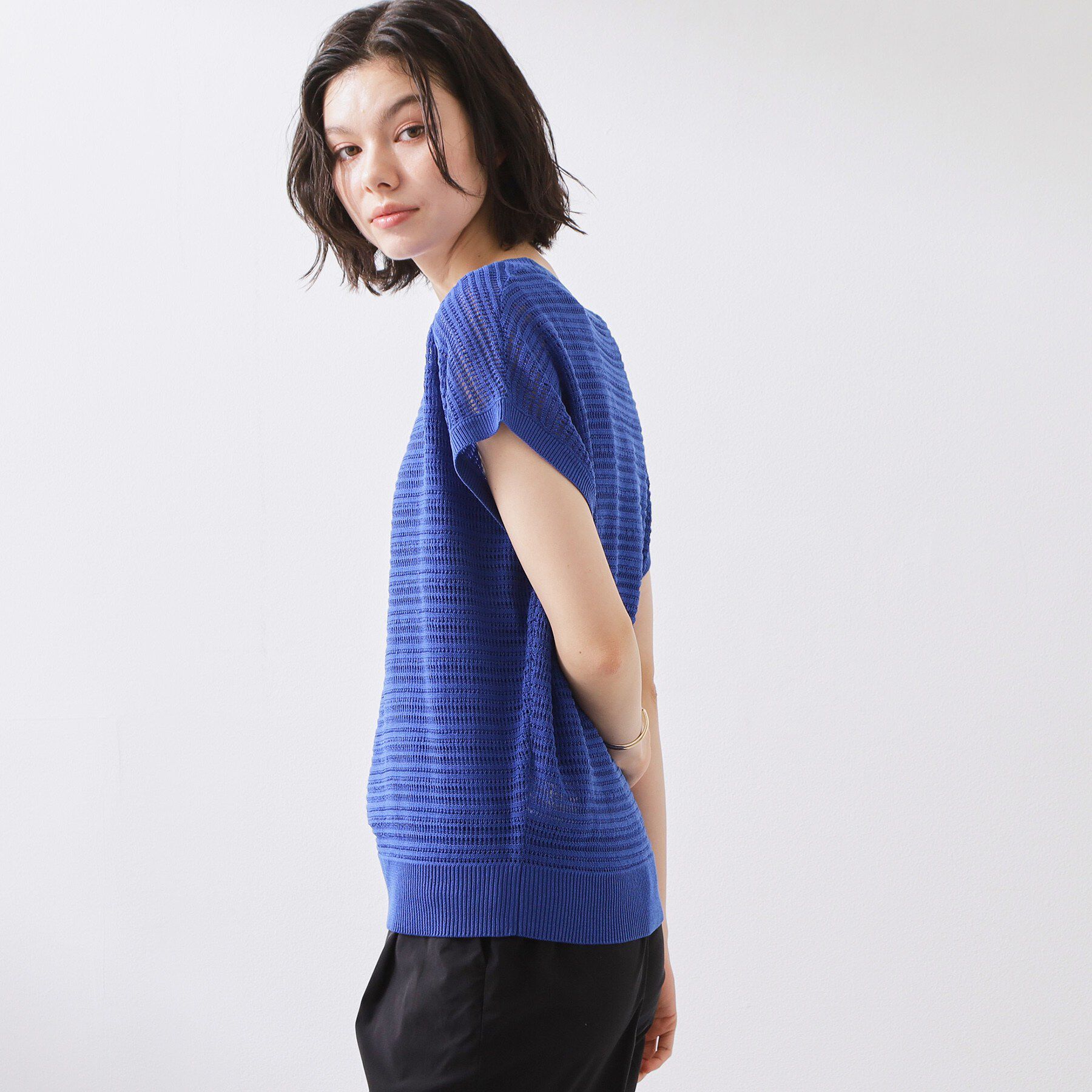 THE SHOP TK「【2点セット】メッシュニット+タンクトップ」|その他|
