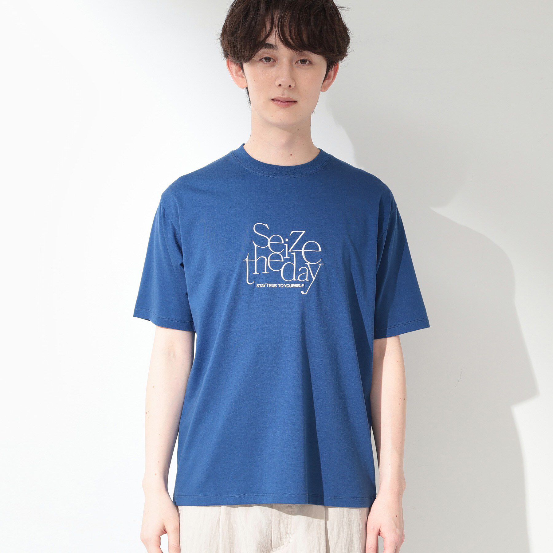 THE SHOP TK「COOLロゴ半袖Tシャツ 接触冷感／洗濯機OK」|Tシャツ・カットソー|