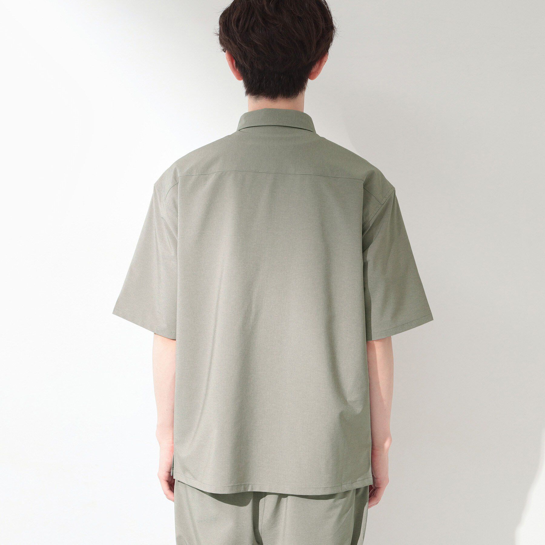 THE SHOP TK「クールウェザー 半袖シャツ 接触冷感／洗濯機OK／セットアップ可」|シャツ・ブラウス|