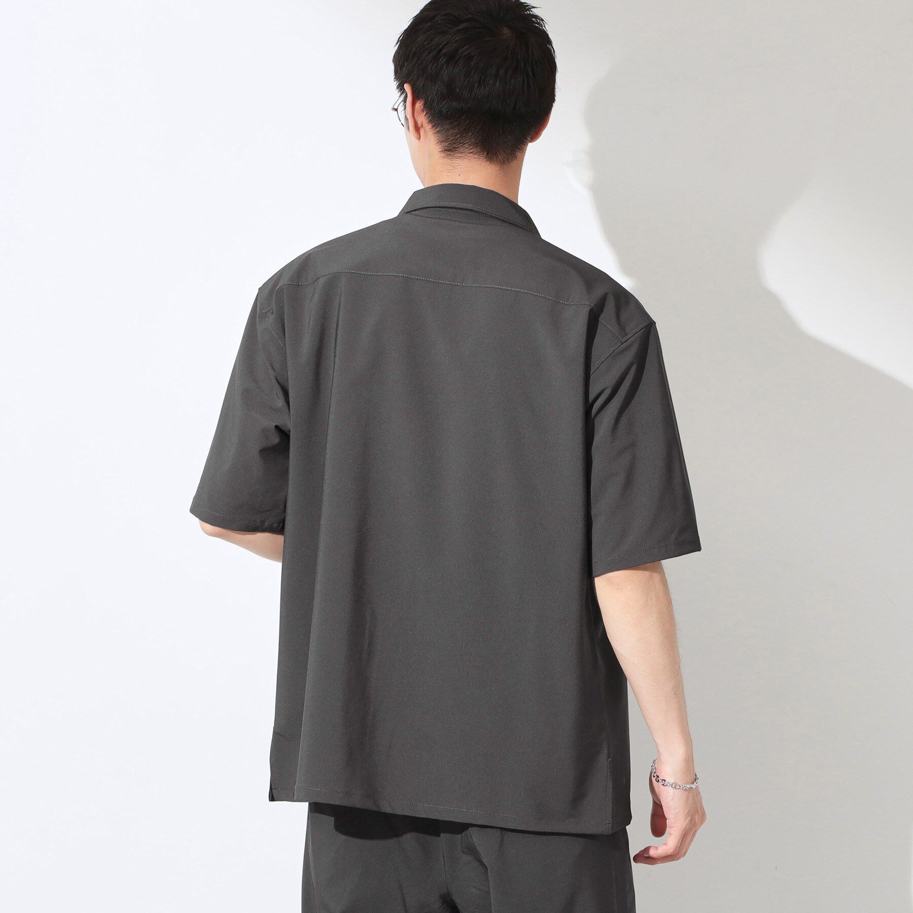 THE SHOP TK「クールウェザー 半袖シャツ 接触冷感／洗濯機OK／セットアップ可」|シャツ・ブラウス|