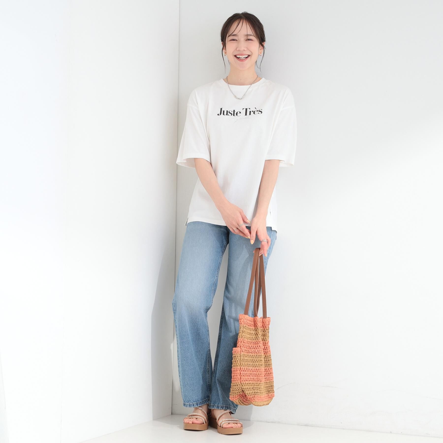 SHOO･LA･RUE「【綿100％/S-LL/プチプラ】選べる3柄 プリントアソートTシャツ」|Tシャツ・カットソー|