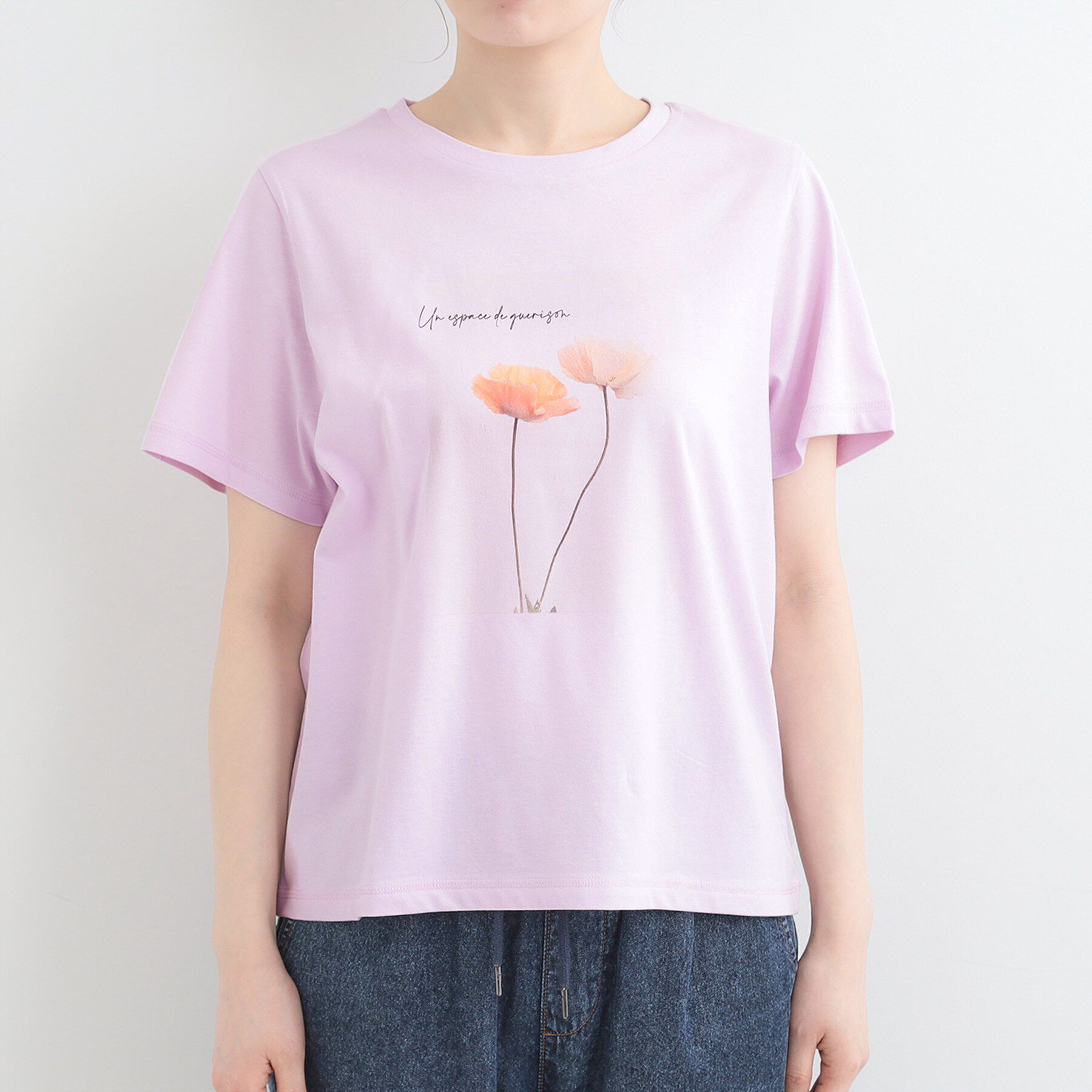 SHOO･LA･RUE「【S-LL/プチプラ/柄が選べる】上品プリントTシャツ」|Tシャツ・カットソー|