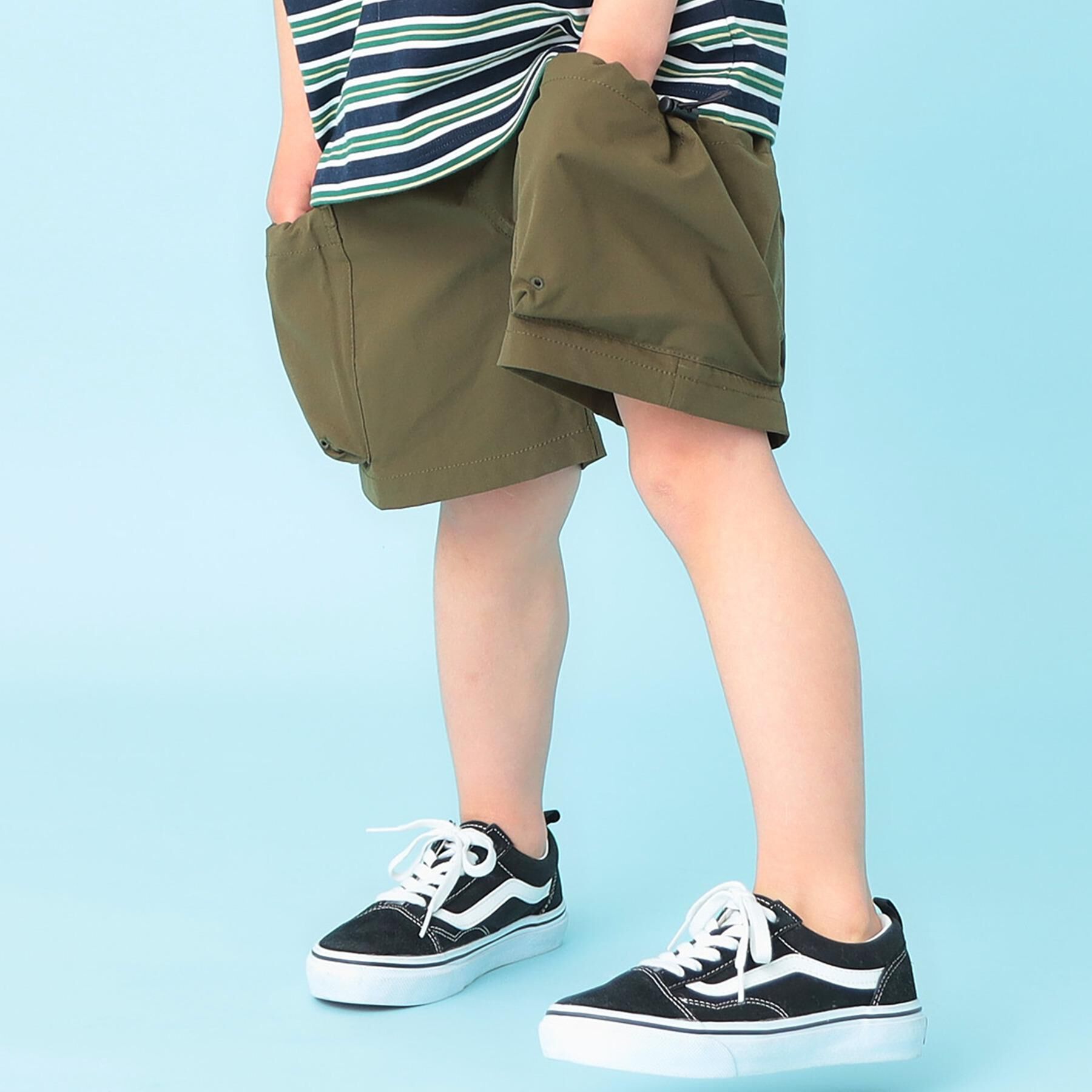 SHOO･LA･RUE「【100-150cm】ショートカーゴパンツ」|キュロット|