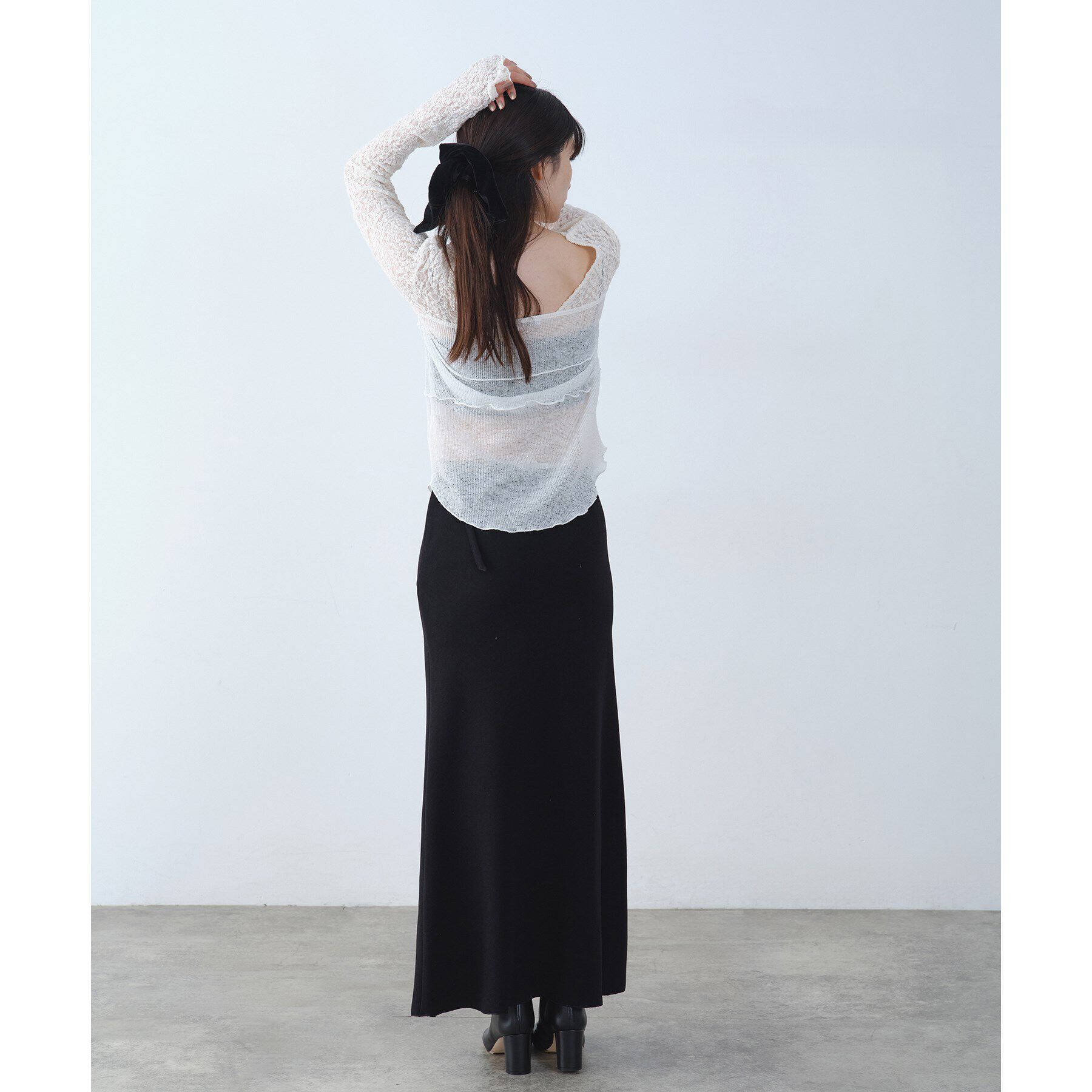 CODE A「【Re】sensual lace sheer top」|Tシャツ・カットソー|