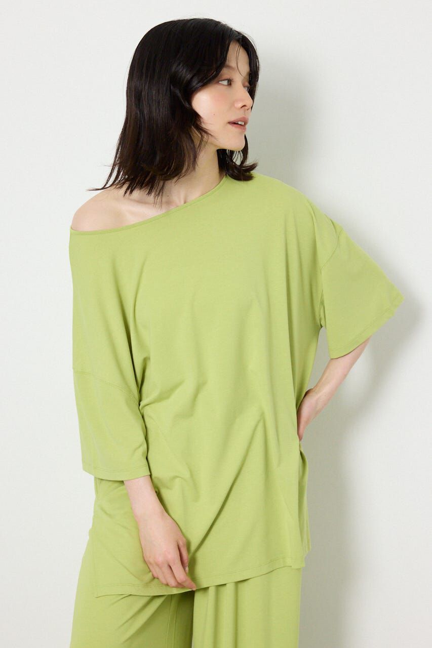 RODEO CROWNS「T/Fワンショルダールーズトップス」|Tシャツ・カットソー|L/GRN1