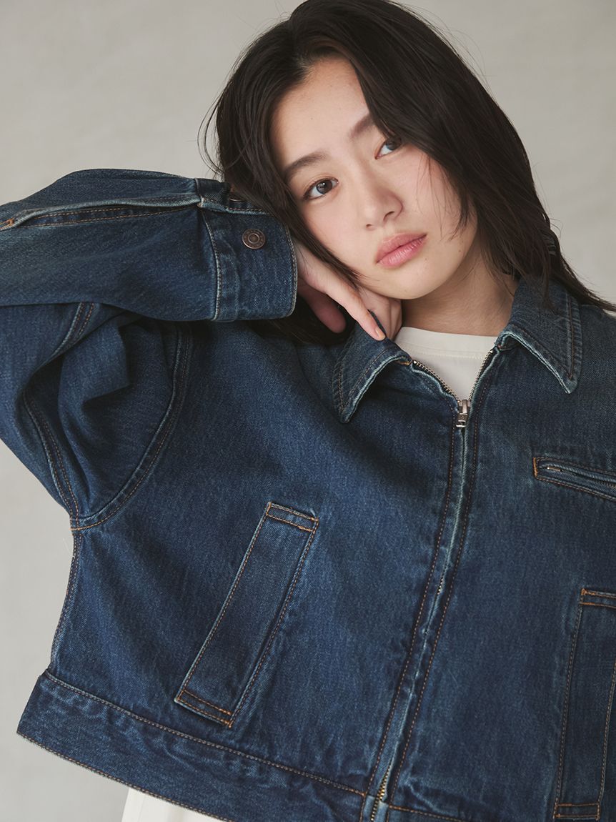 Mila Owen「ジップアップデニムジャケット」|デニムジャケット|