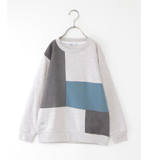ikka kids「フェイクスエードブロックストレーナー（120~160cm）」|Tシャツ・カットソー|