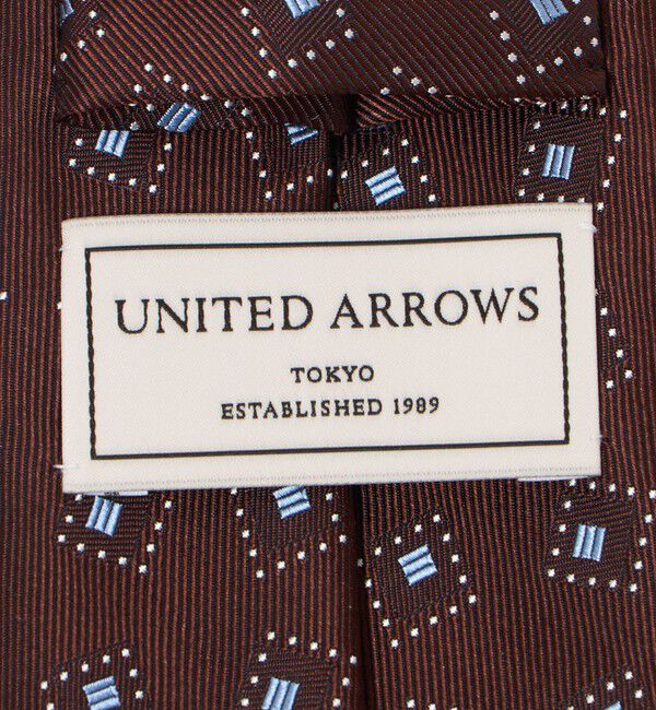 UNITED ARROWS「カラー スクエア ジャガード ネクタイ」|ネクタイ・蝶ネクタイ|