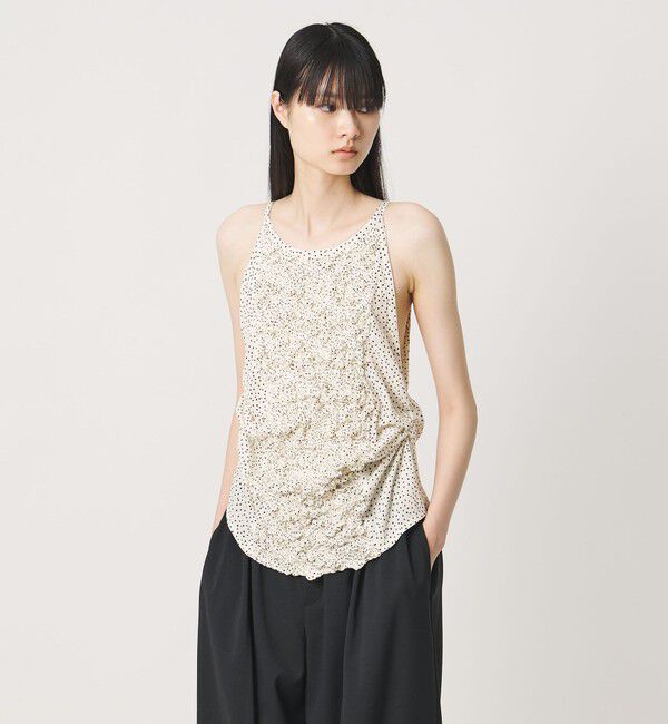 AEWEN MATOPH「＜AEWEN MATOPH＞ドット シャーリング キャミソール」|キャミソール|OFF WHITE