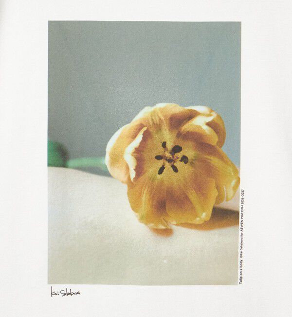 AEWEN MATOPH「＜Kei Sakakura for AEWEN MATOPH＞フォトTシャツ Tulip on body」|Tシャツ・カットソー|