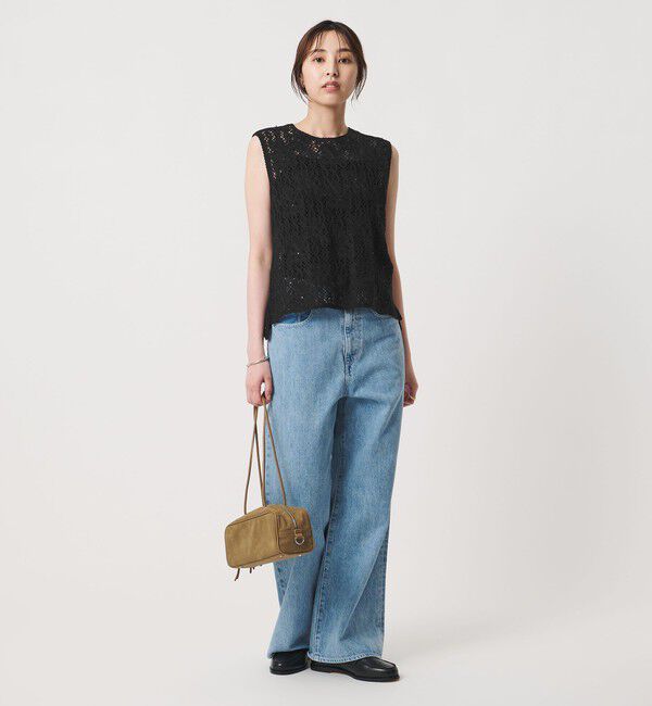 UNITED ARROWS「スパンコール エンブロイダリー ニットベスト ‐ウォッシャブル‐」|ベスト・ジレ|